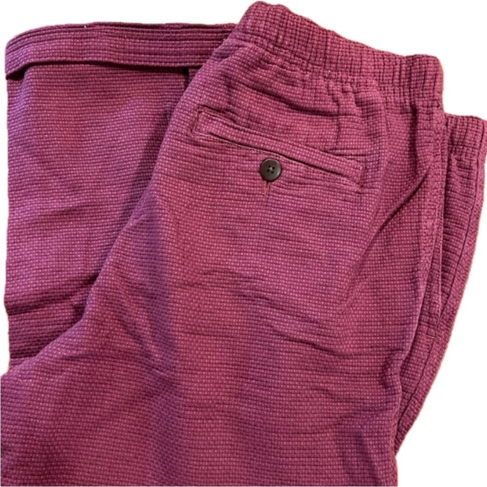 VINTAGE Territory Ahead cranberry cotton canvas outdoors hiking climbing pants - Picture 2 of 2
